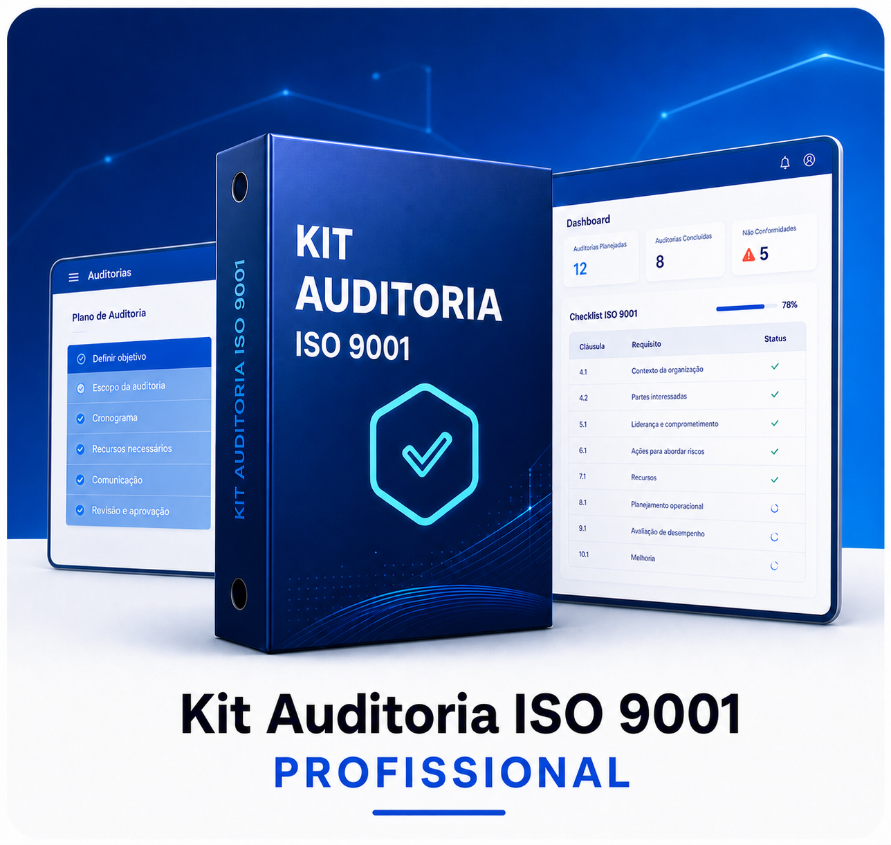 Kit Auditoria ISO 9001 Profissional